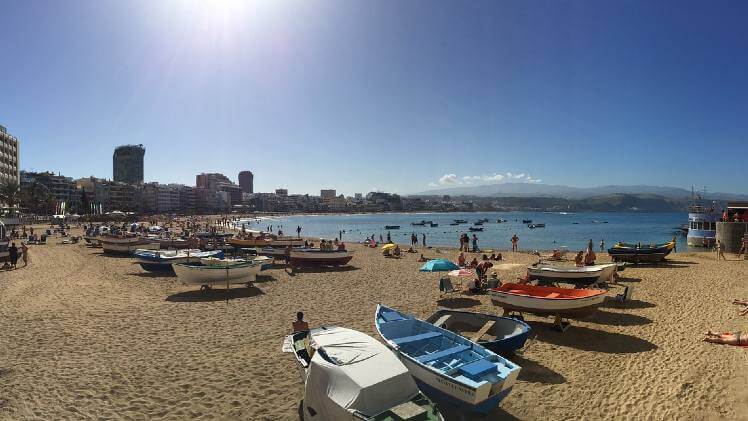 Las canteras beach Gran Canaria Las Palmas